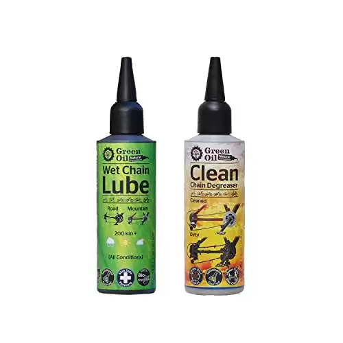 Green Oil. Eco Friendly, Biodegradable Chain Lube & Degreaser Jelly